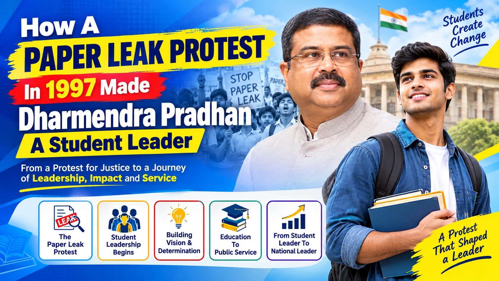 How A Paper Leak Protest In 1997 Made Dharmendra Pradhan A Student Leader